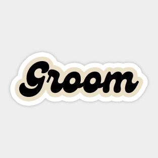 Groom Sticker